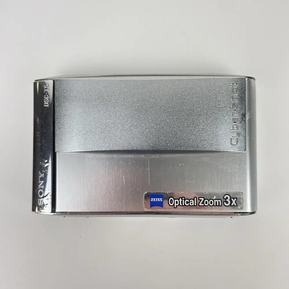 Sony Digital Camera Cybershot DSC-T5 5.1MP Silver Camera PARTS ONLY NOT WORKING